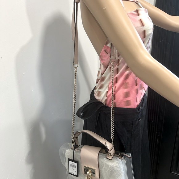 DKNY clear and pink nude small shoulder bag. - Picture 5 of 17